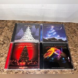 Mannheim Steamroller CD Lot of 4 Christmas LIVE, Extraordinaire, In The Aire